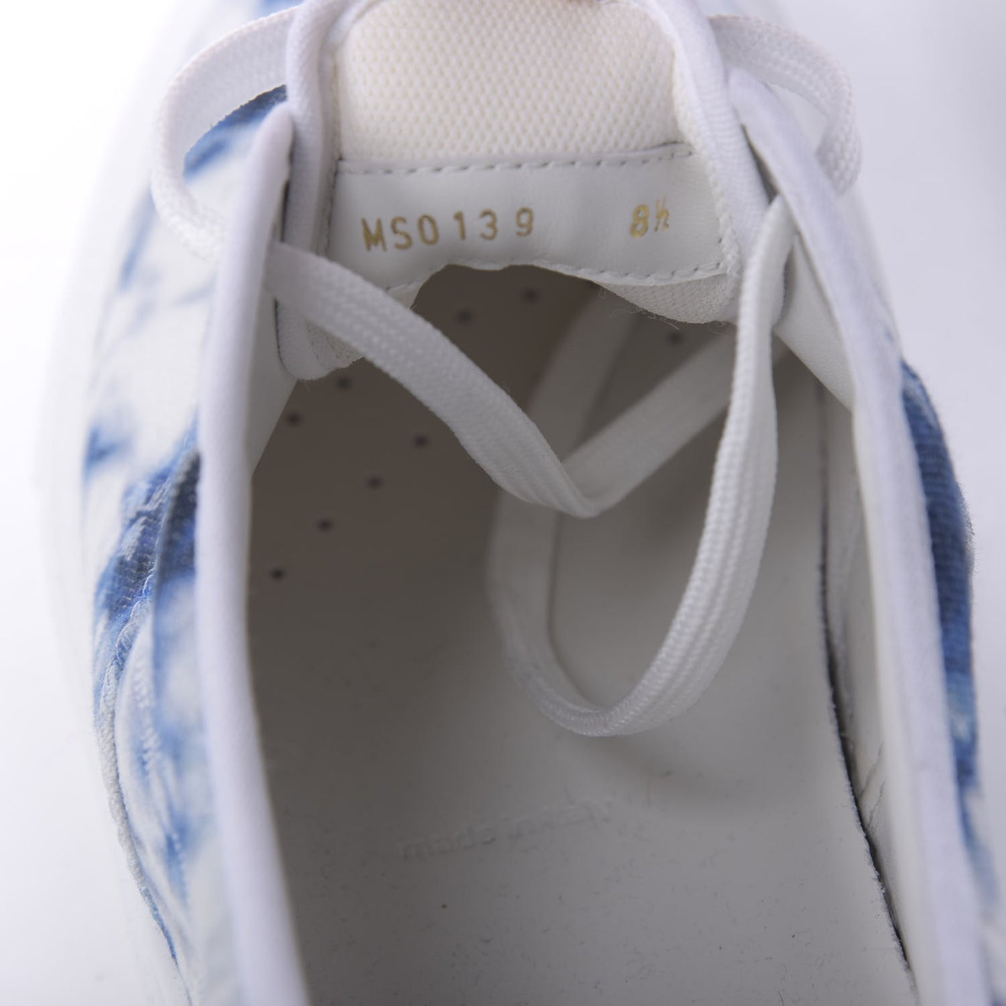 Denim Monogram Trocadero Tie Dye Sneakers 8.5 Marine