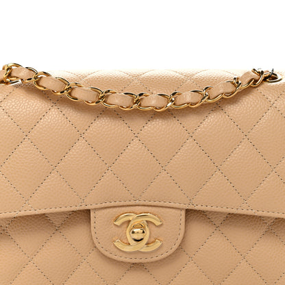 Chanel Caviar Quilted Small Double Flap Beige 8 of 11