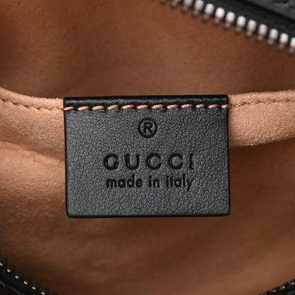 Gucci Calfskin Matelasse Small GG Marmont Chain Shoulder Bag Black 6 of 10