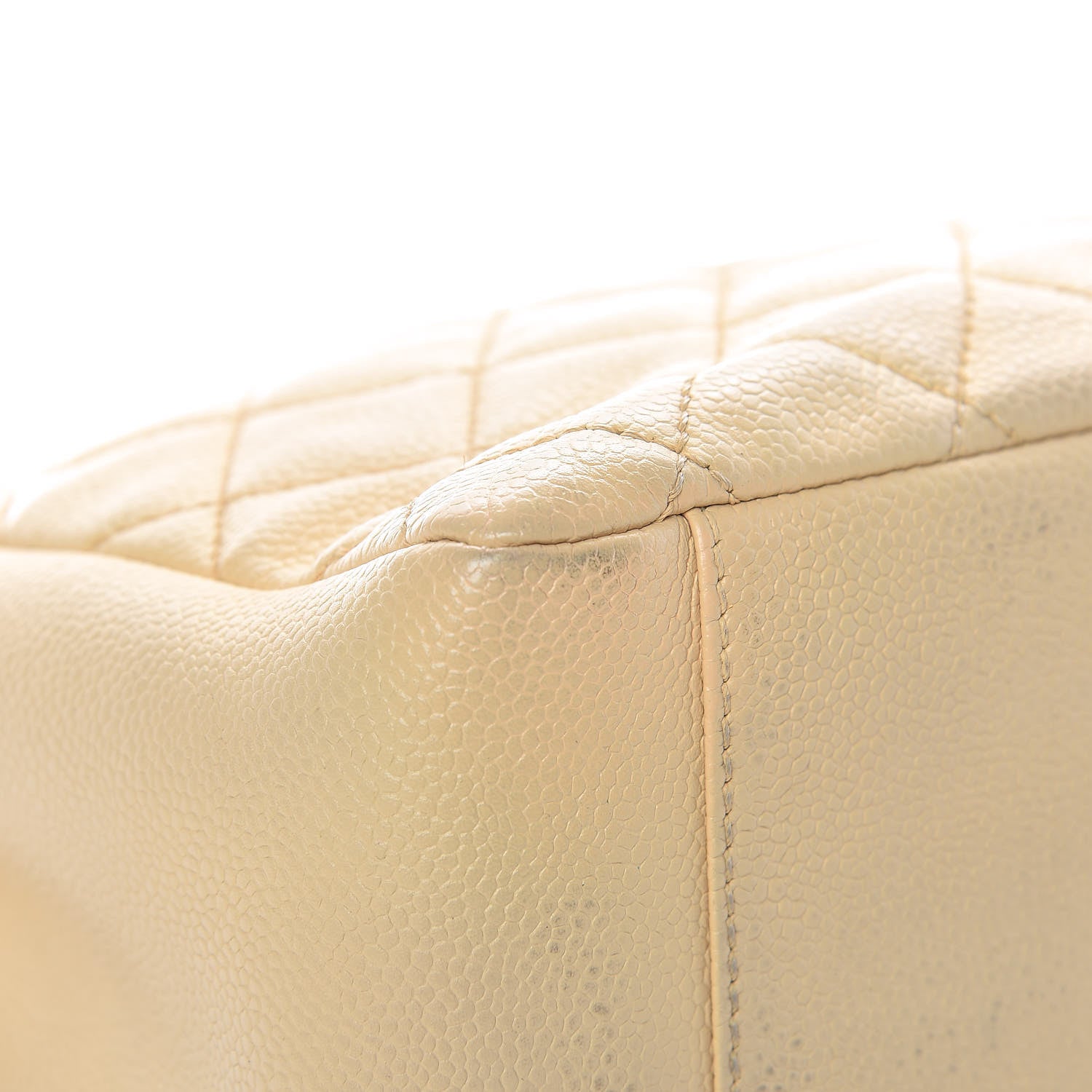 Chanel Caviar Quilted Grand Shopping Tote GST Beige 16 of 24