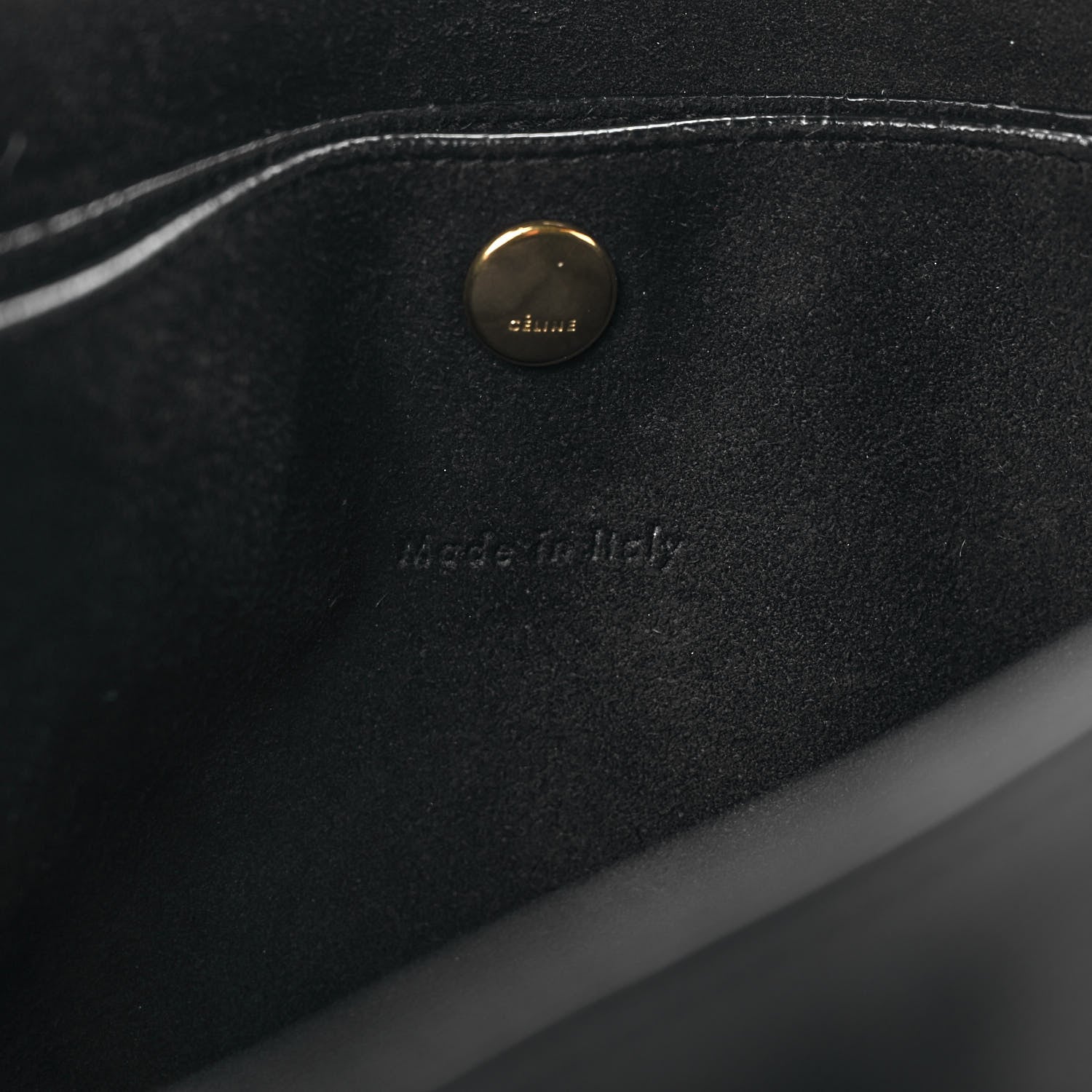 Celine Palmelato Calfskin Blade Hobo Black 5 of 7