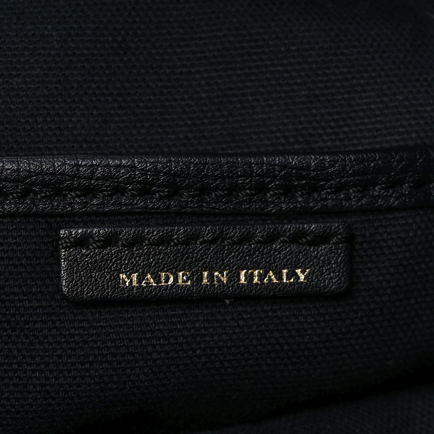 Grainy Calfskin House Check Small Canterbury Black