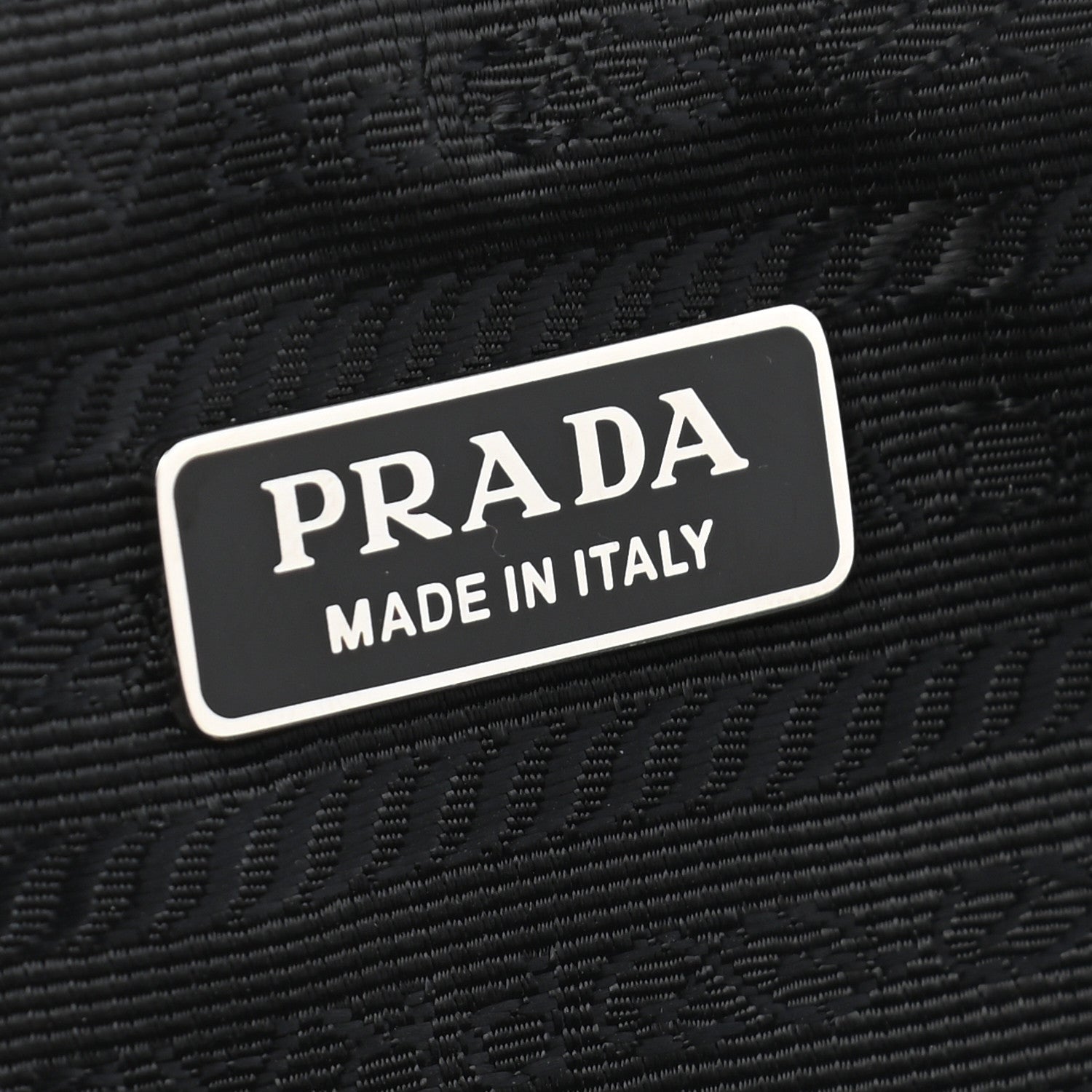Prada Soft Calfskin Diagramme Wristlet Pouch Bag Black 6 of 7
