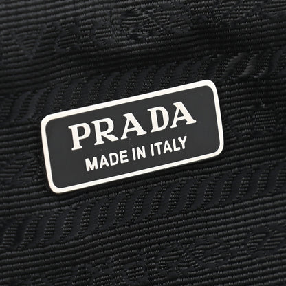 Prada Soft Calfskin Diagramme Wristlet Pouch Bag Black 6 of 7