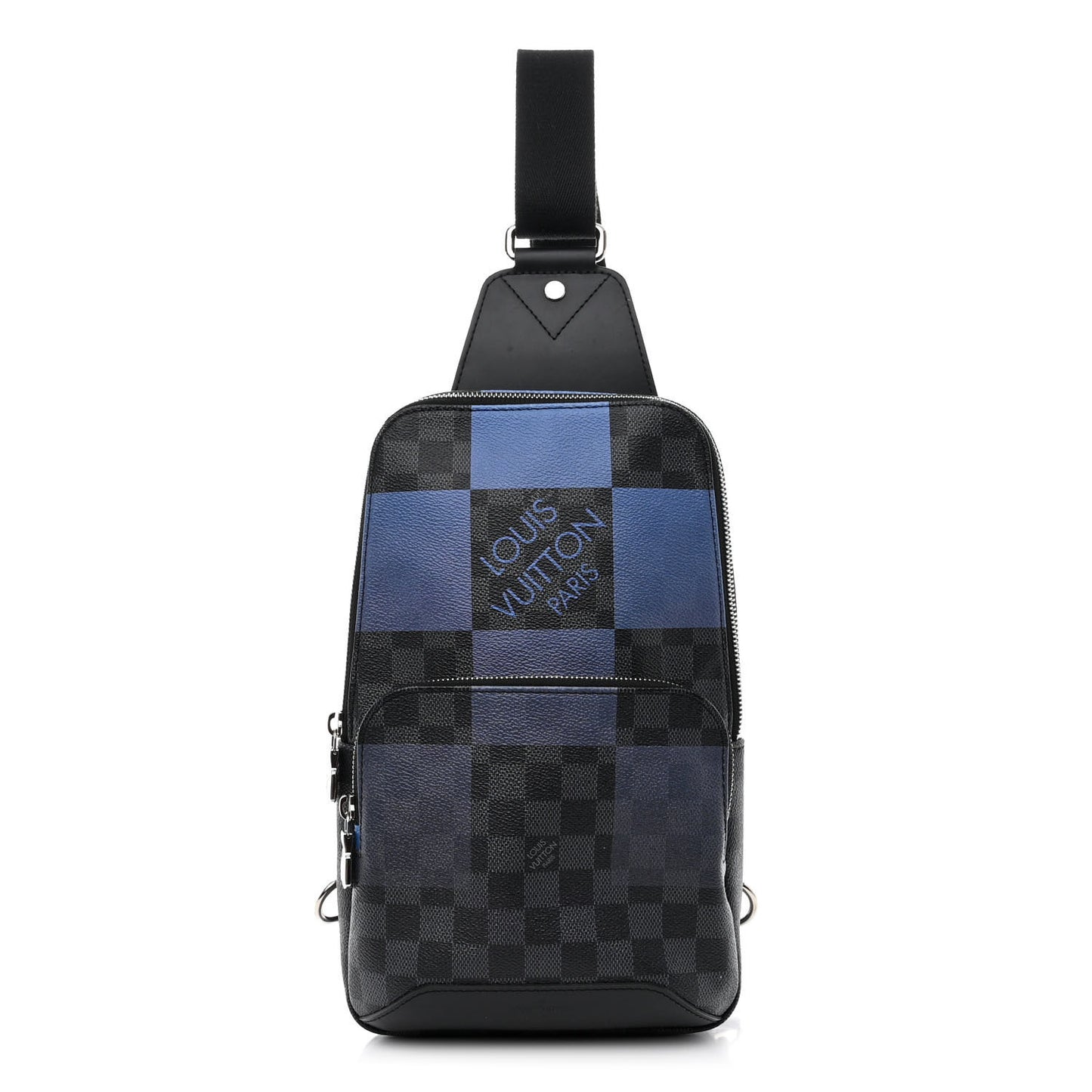 Damier Graphite Giant Avenue Sling Backpack Blue