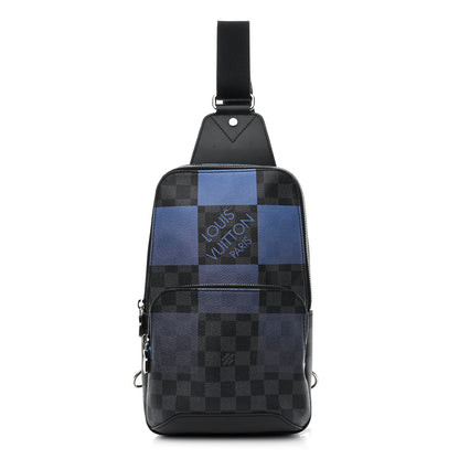Louis Vuitton Damier Graphite Giant Avenue Sling Backpack Blue 1 of 10