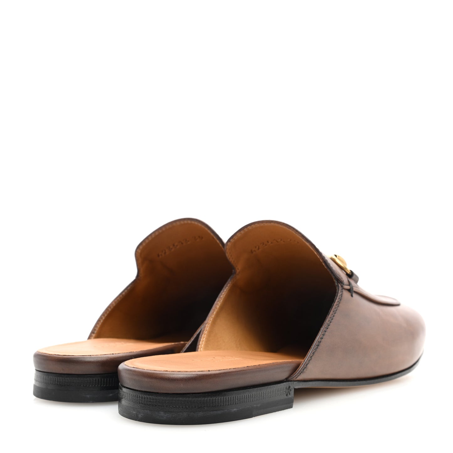 Calfskin Womens Princetown Slippers 39 Brown