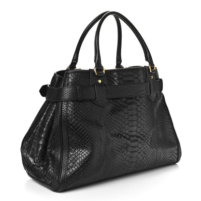 Gucci Snakeskin Large GG Running Tote Black 2 of 8