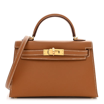 Hermes Epsom Mini Kelly Sellier 20 Gold 1 of 10