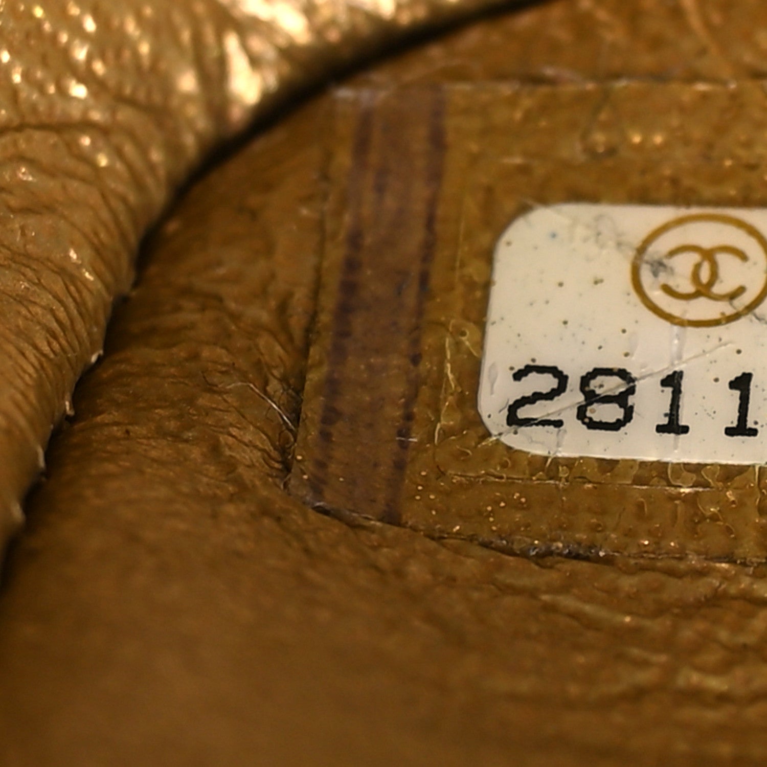 Chanel Metallic Lambskin Quilted Egyptian Amulet Mini Rectangular Flap  Gold 8 of 11