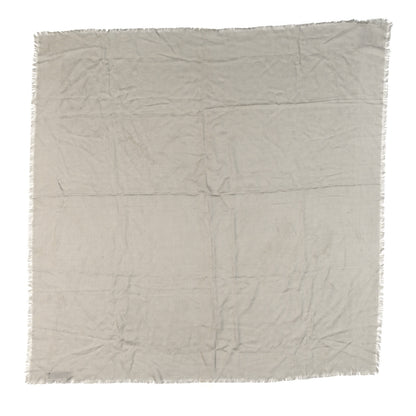 Gucci Wool Silk Jacquard GG Monogram Square Shawl Grey 1 of 6