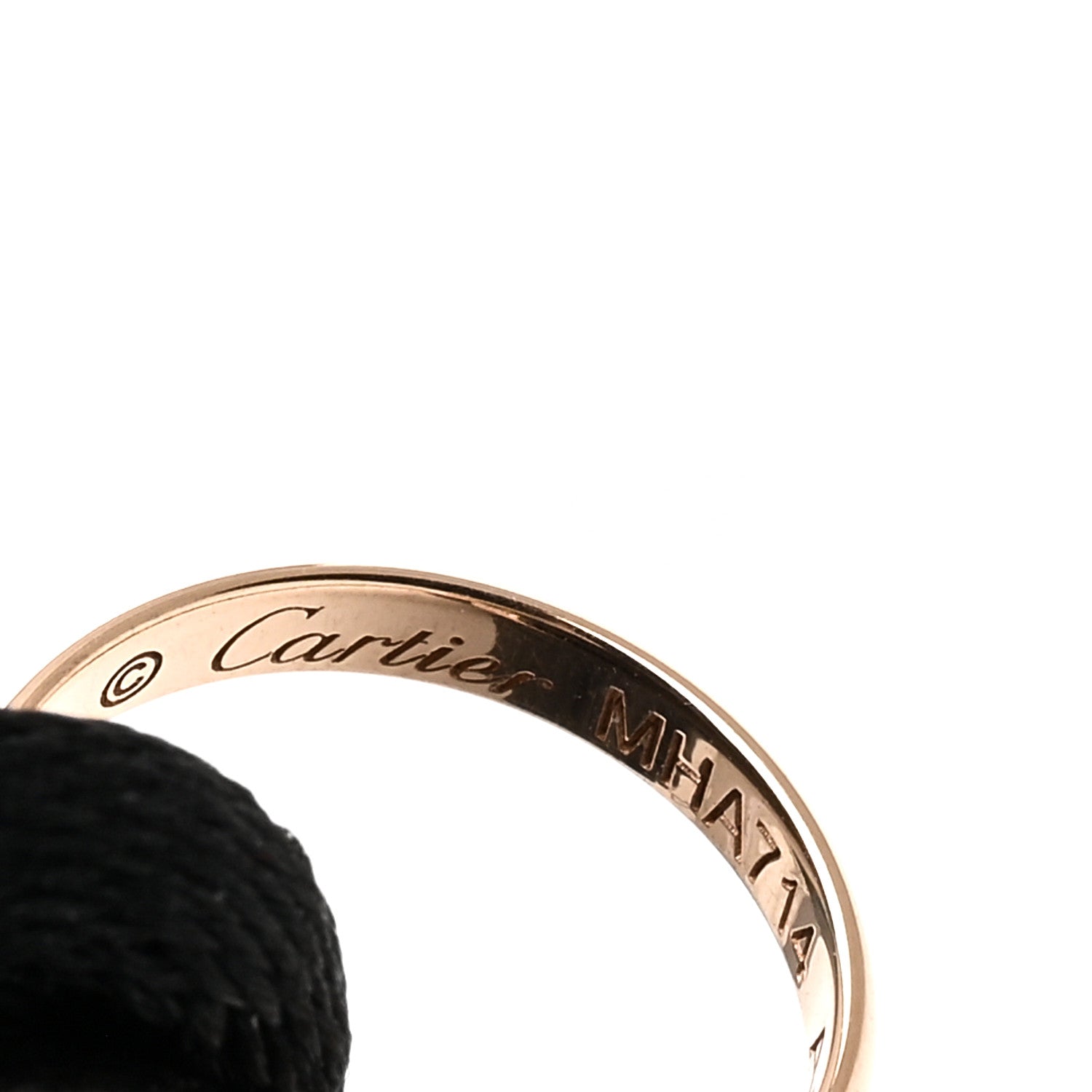 Cartier 18K Pink Yellow White Gold Trinity Adjustable Cord Bracelet Black 3 of 4
