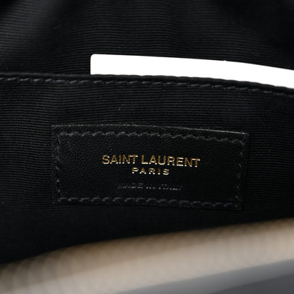 Saint Laurent Calfskin Matelasse Monogram Lou Camera Bag Black 6 of 10