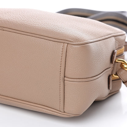 Prada Vitello Daino Medium Double Zip Shoulder Bag Cammeo 10 of 10