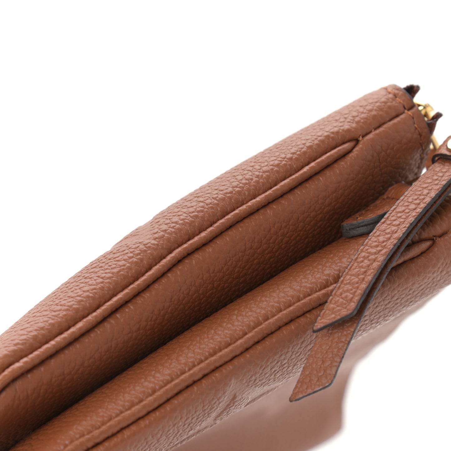 Empreinte Monogram Giant Double Zip Pochette Caramel