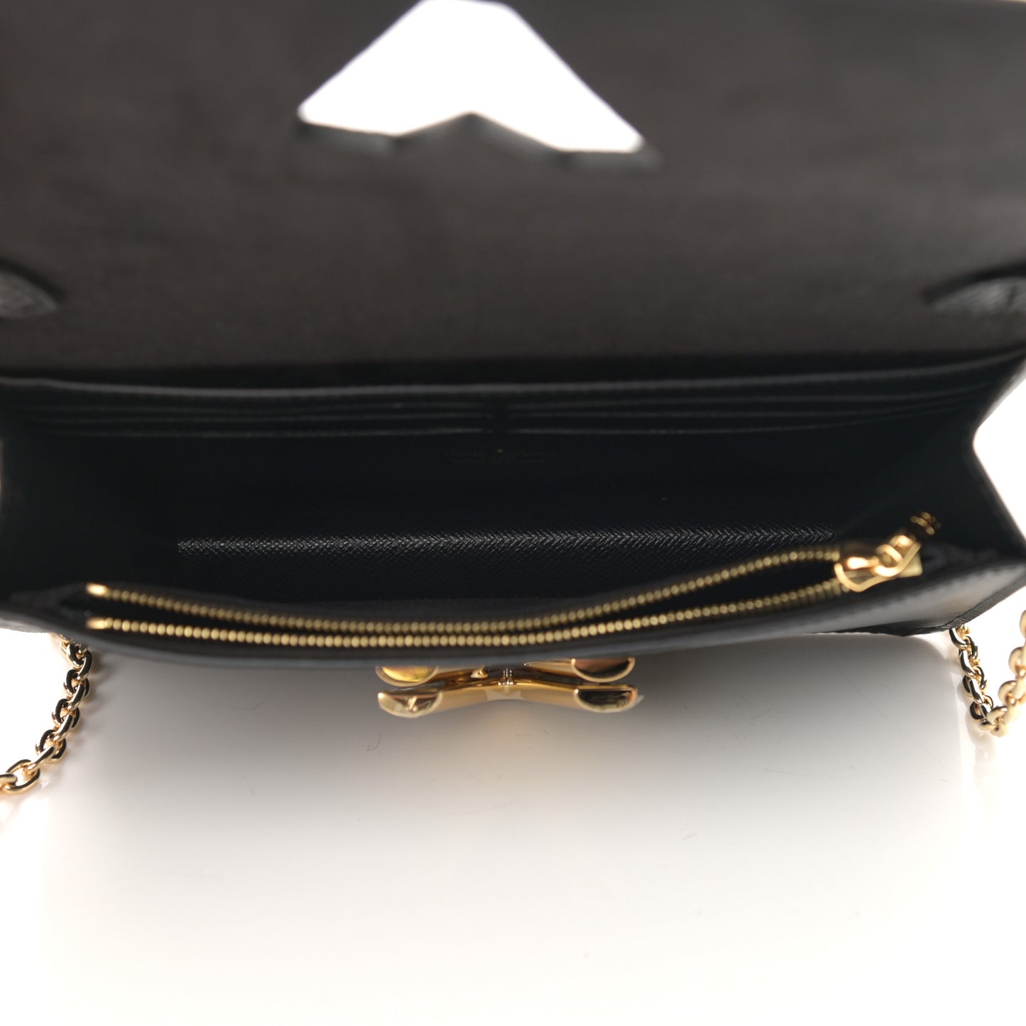 Epi Twist Belt Chain Wallet Black