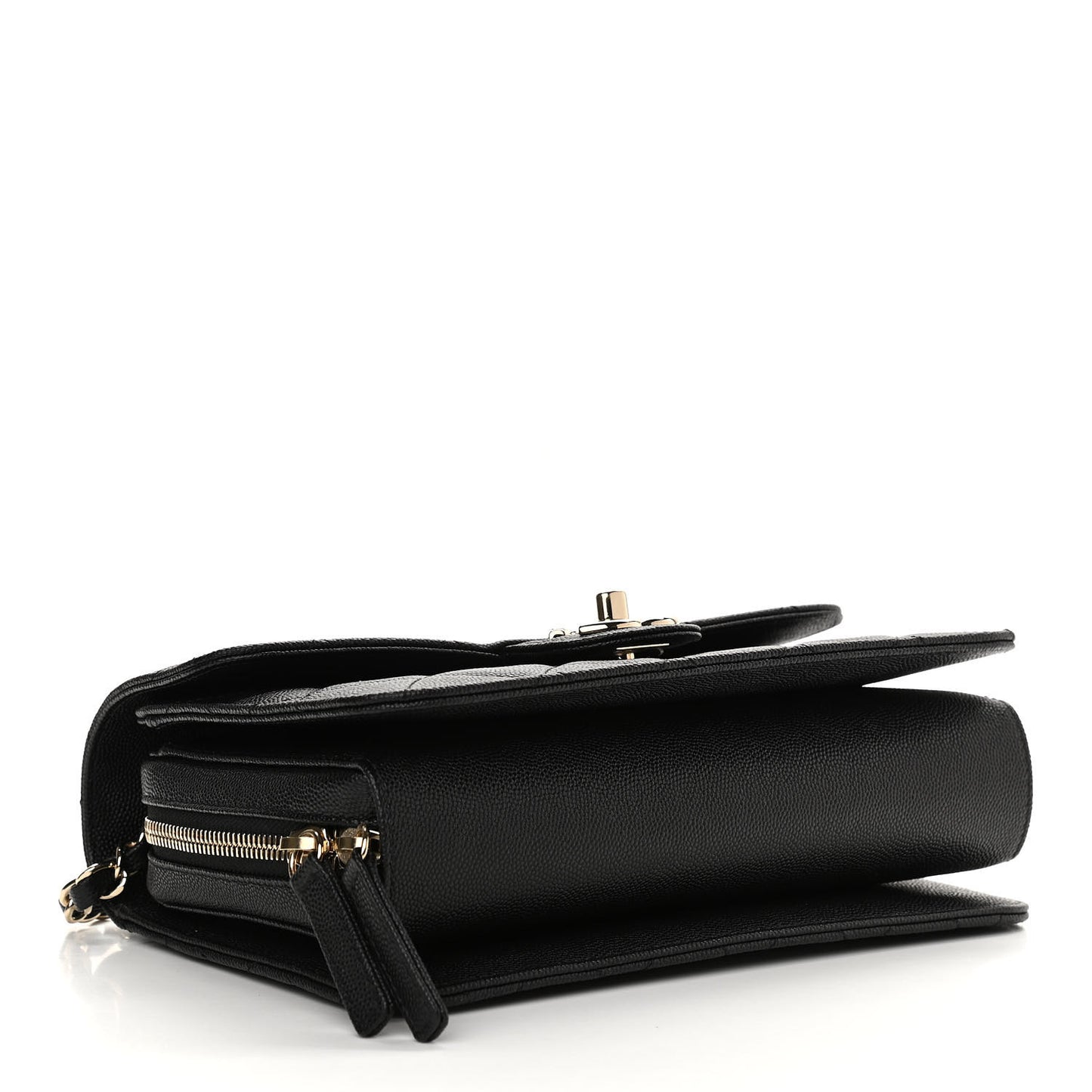Caviar Quilted Large Like A Wallet Flap Black