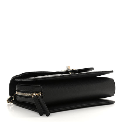 Chanel Caviar Quilted Large Like A Wallet Flap Black 4 of 12