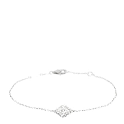 Van Cleef & Arpels 18K White Gold Diamond Sweet Alhambra Bracelet 1 of 5