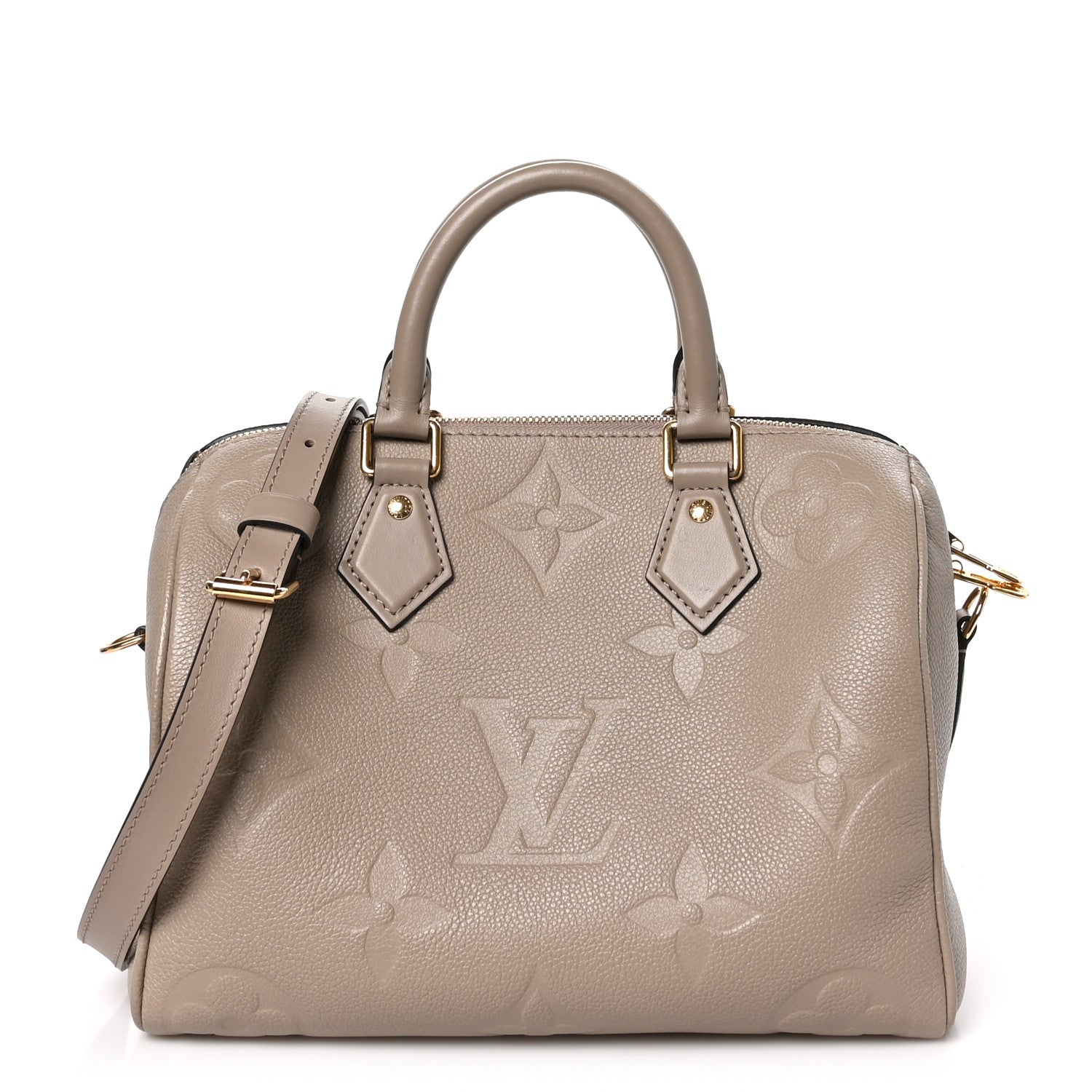 Louis Vuitton Empreinte Monogram Giant Speedy Bandouliere 25 Tourterelle 1 of 11
