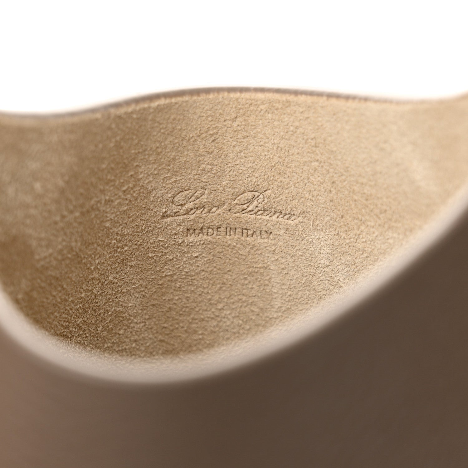 Loro Piana Grained Calfskin Bale Phone Case Warm Mastic 6 of 12