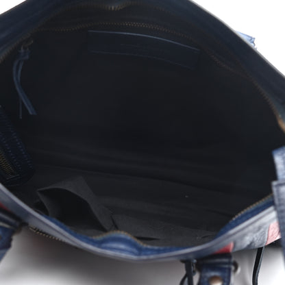Balenciaga Veau Arena Multicolore Classic Hardware S City Bleu Nuit Rouge 4 of 4