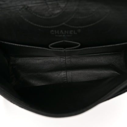 Chanel Distressed Patent Quilted 2.55 Reissue 226 Flap Black 5 of 10