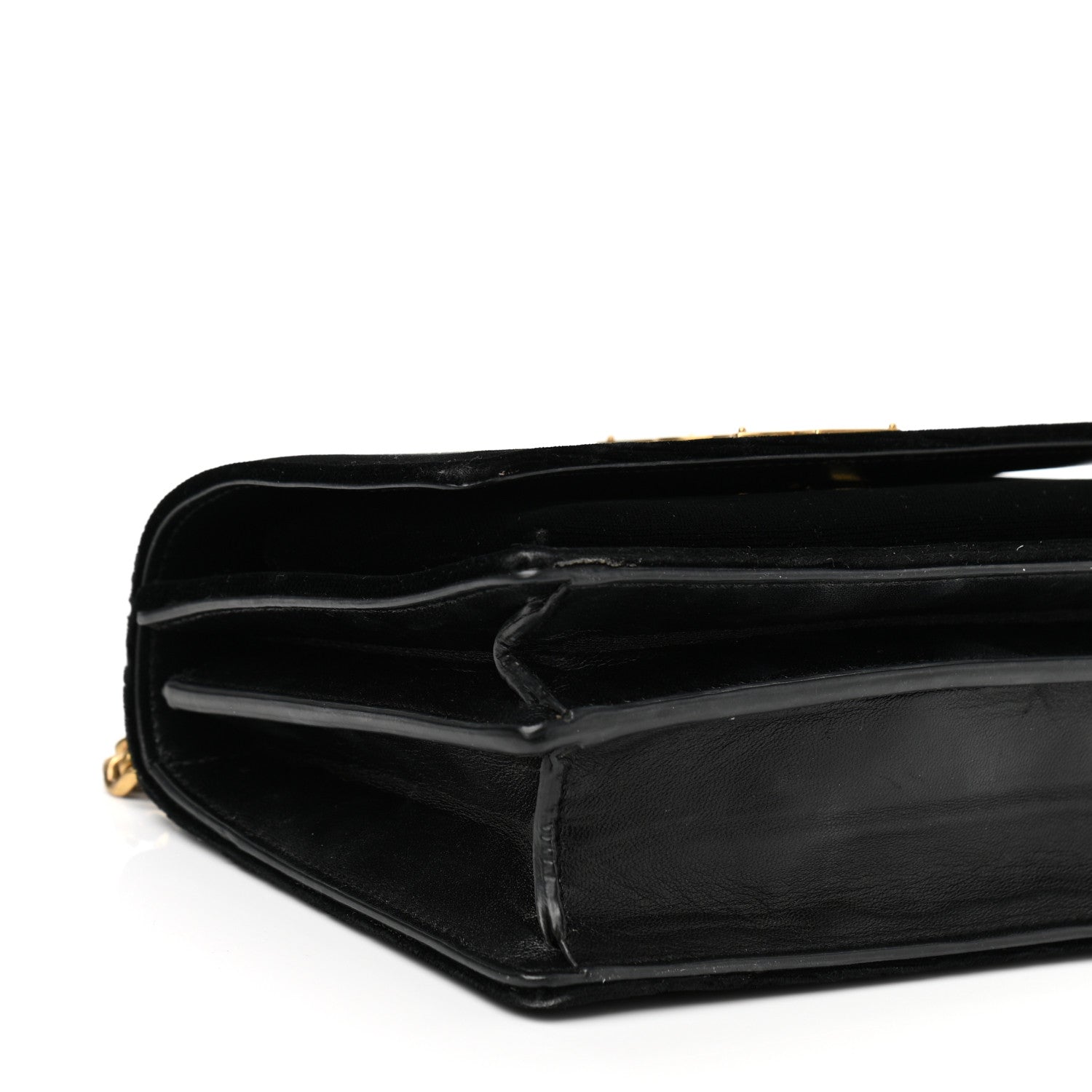 Saint Laurent Velvet Small Monogram Sunset Black 8 of 12