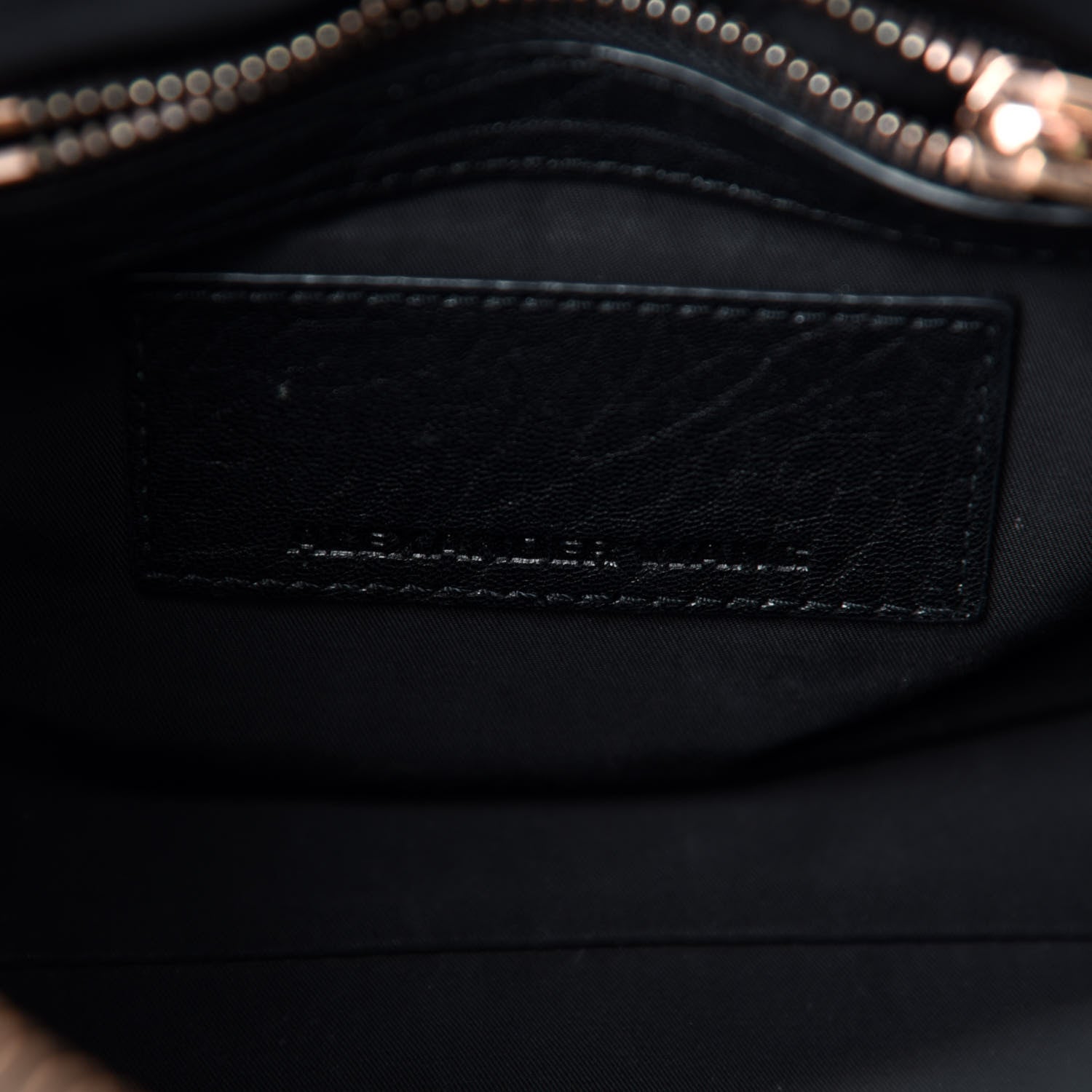 Alexander Wang Pebbled Lambskin Mini Rockie Black Rose Gold Hardware 8 of 9