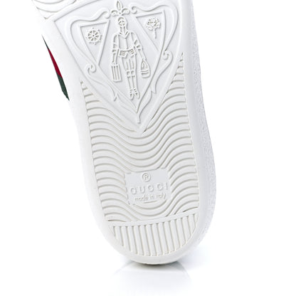 Gucci X DISNEY Calfskin Miro Soft Web Donald Duck Womens Ace Sneakers 35 White New Shamarock 6 of 9