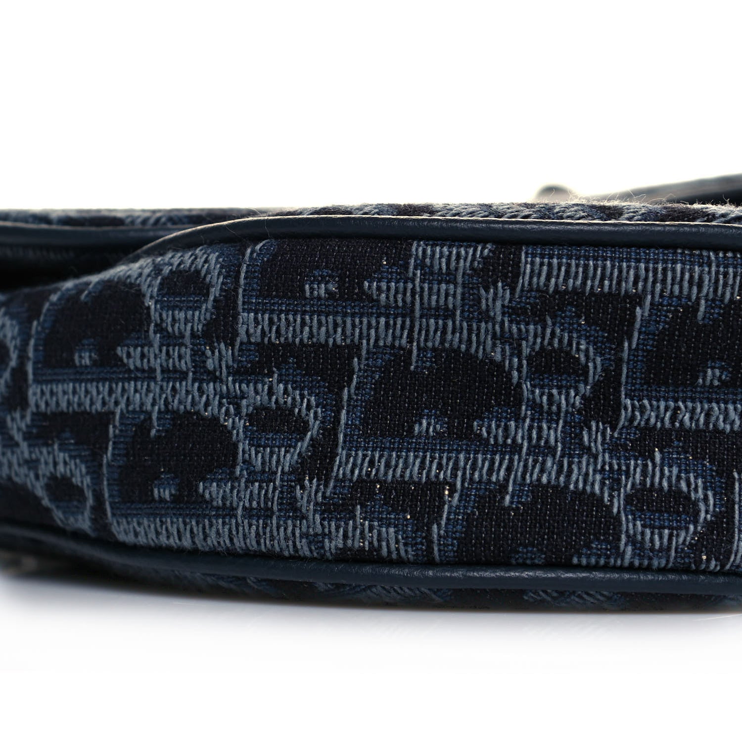 Christian Dior Oblique Mens Saddle Bag Blue 8 of 9
