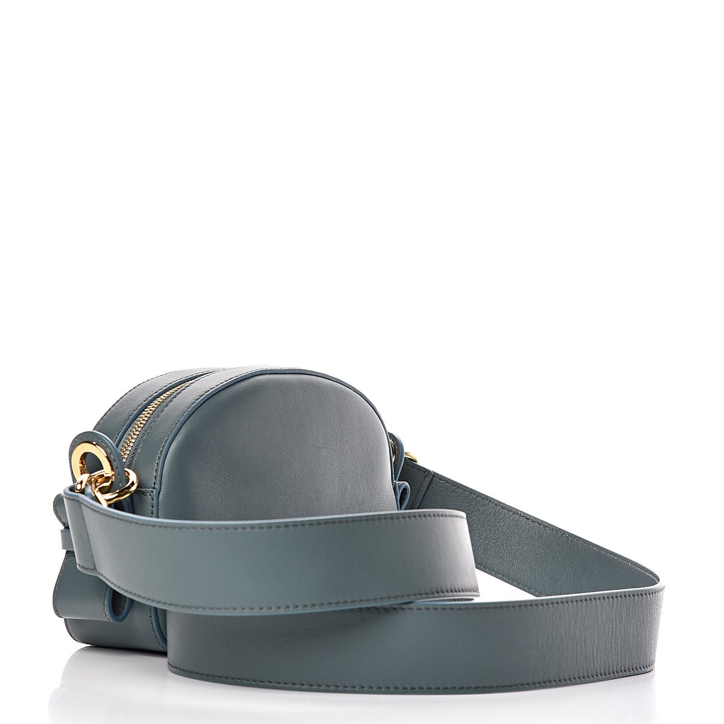 Smooth Calfskin Little Horses Embroidered Shoulder Bag Cloudy Blue
