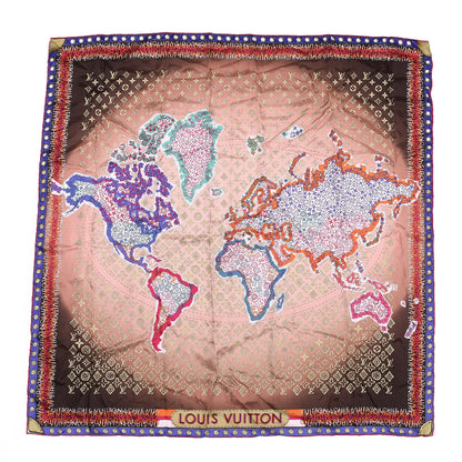 Louis Vuitton Silk World Square Scarf 1 of 5