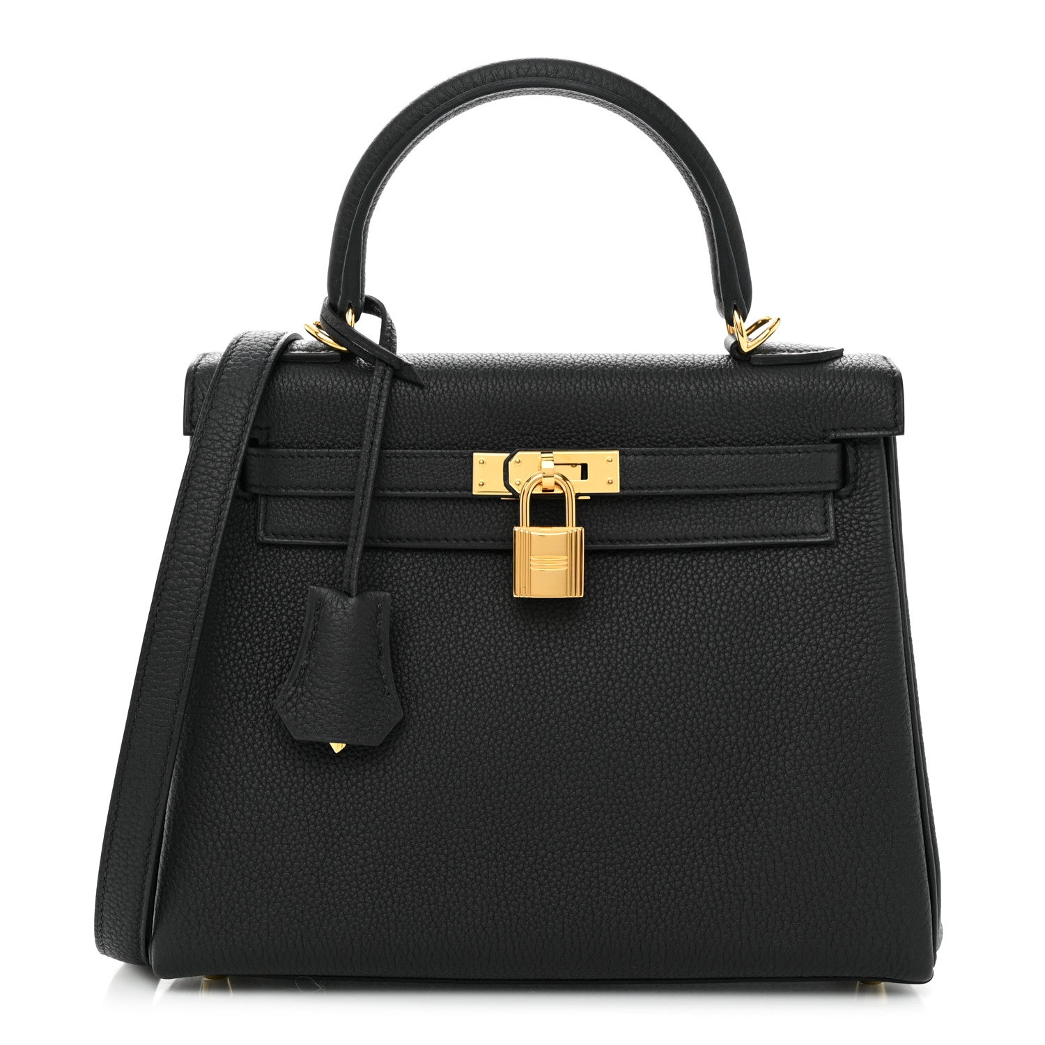 Hermes Togo Kelly Retourne 25 Black 1 of 12