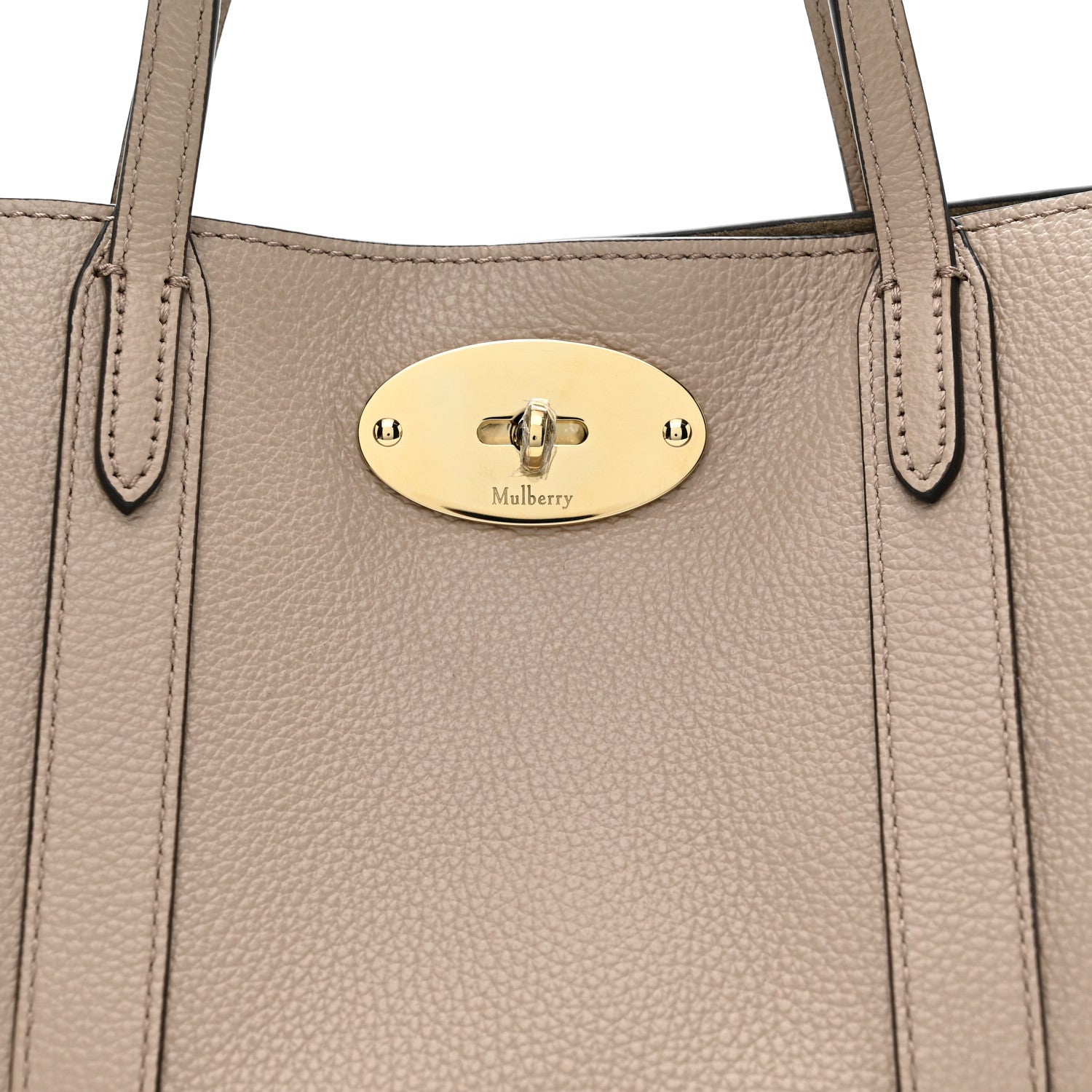 Mulberry Heavy Grain Mini Bayswater Tote Cashmere Taupe 8 of 10