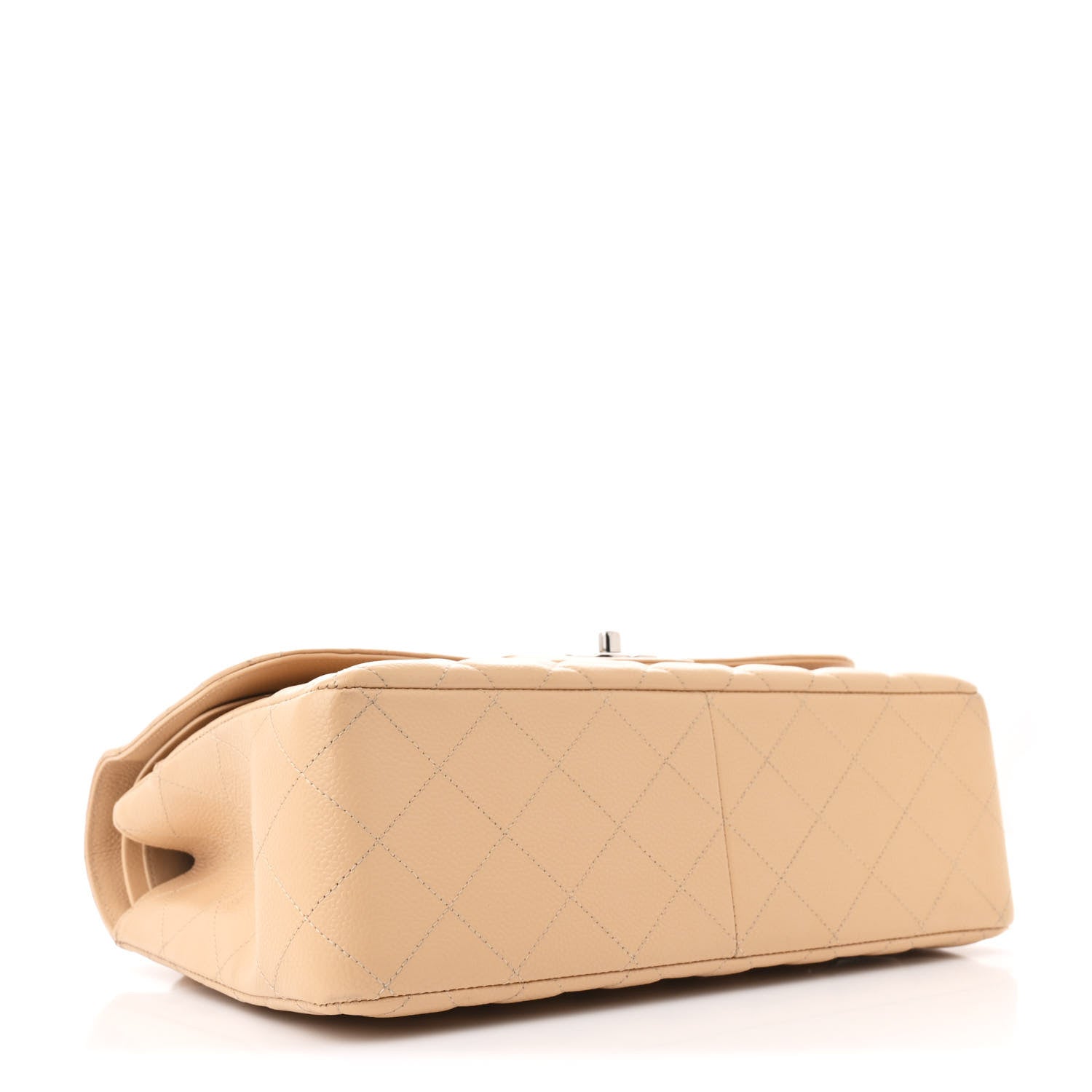 Chanel Caviar Quilted Jumbo Double Flap Beige Clair 4 of 13