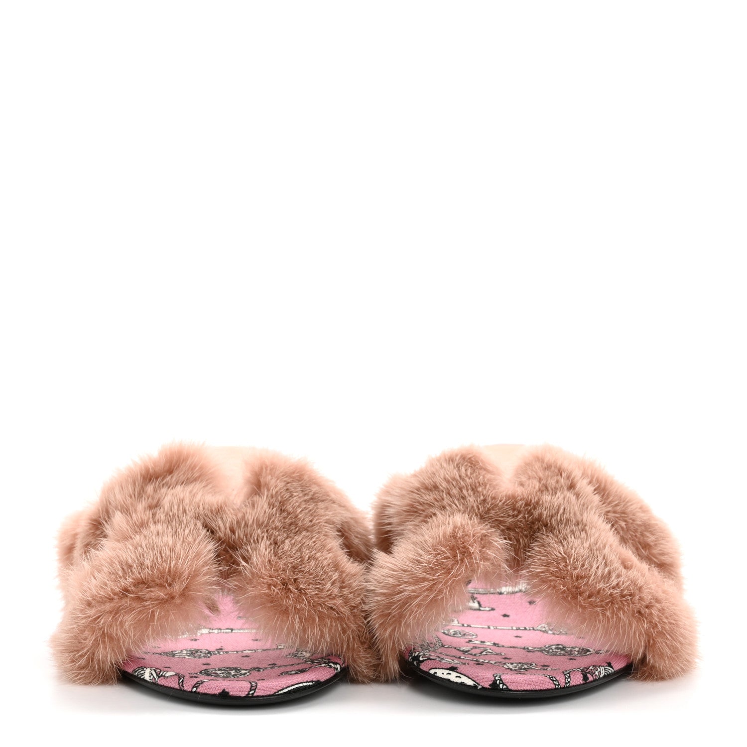 Hermes Mink Fur Oasis Sandals 36 Granit Pink 3 of 10