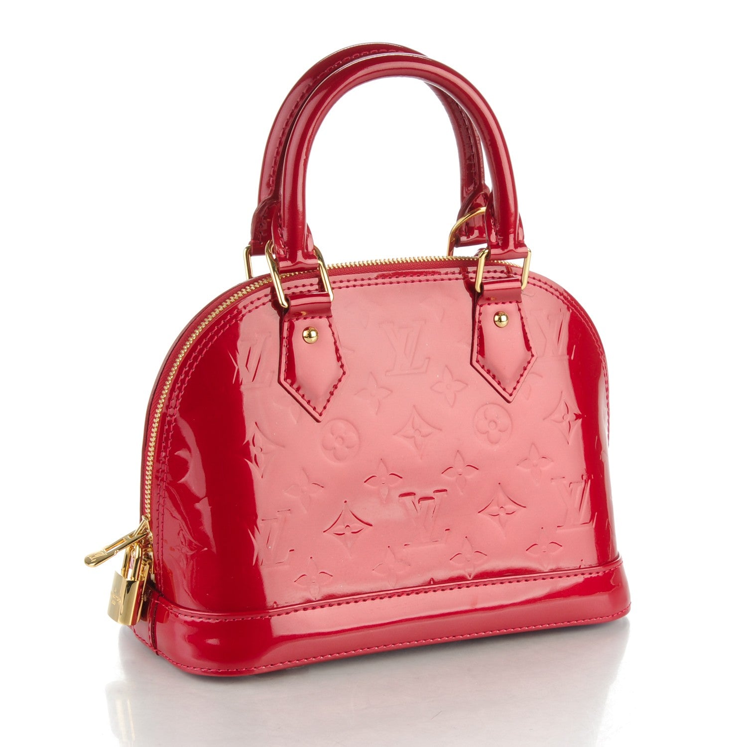 Louis Vuitton Vernis Alma BB Pomme D'Amour 3 of 7
