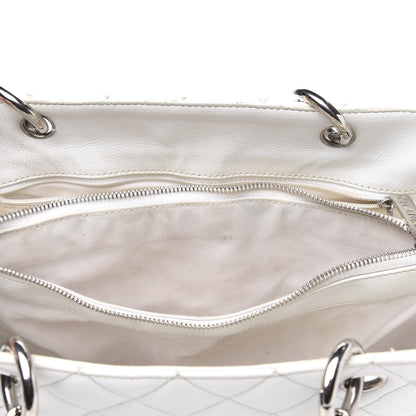 Chanel Caviar Quilted Grand Shopping Tote GST White 19 of 22