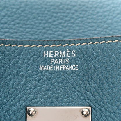 Hermes Taurillon Clemence JPG Birkin 42 Blue Jean 6 of 10