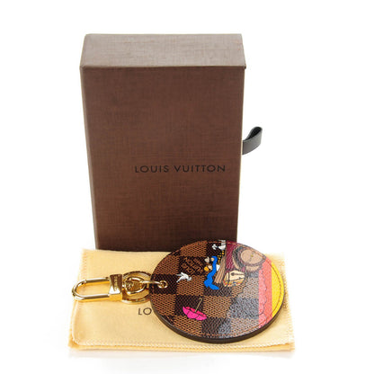 Louis Vuitton Damier Ebene 2015 Christmas Animation Bag Charm Key Ring 3 of 7