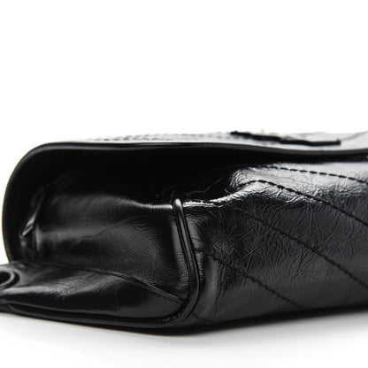 Saint Laurent Crinkled Calfskin Matelasse Monogram Niki Body Bag Black 7 of 8