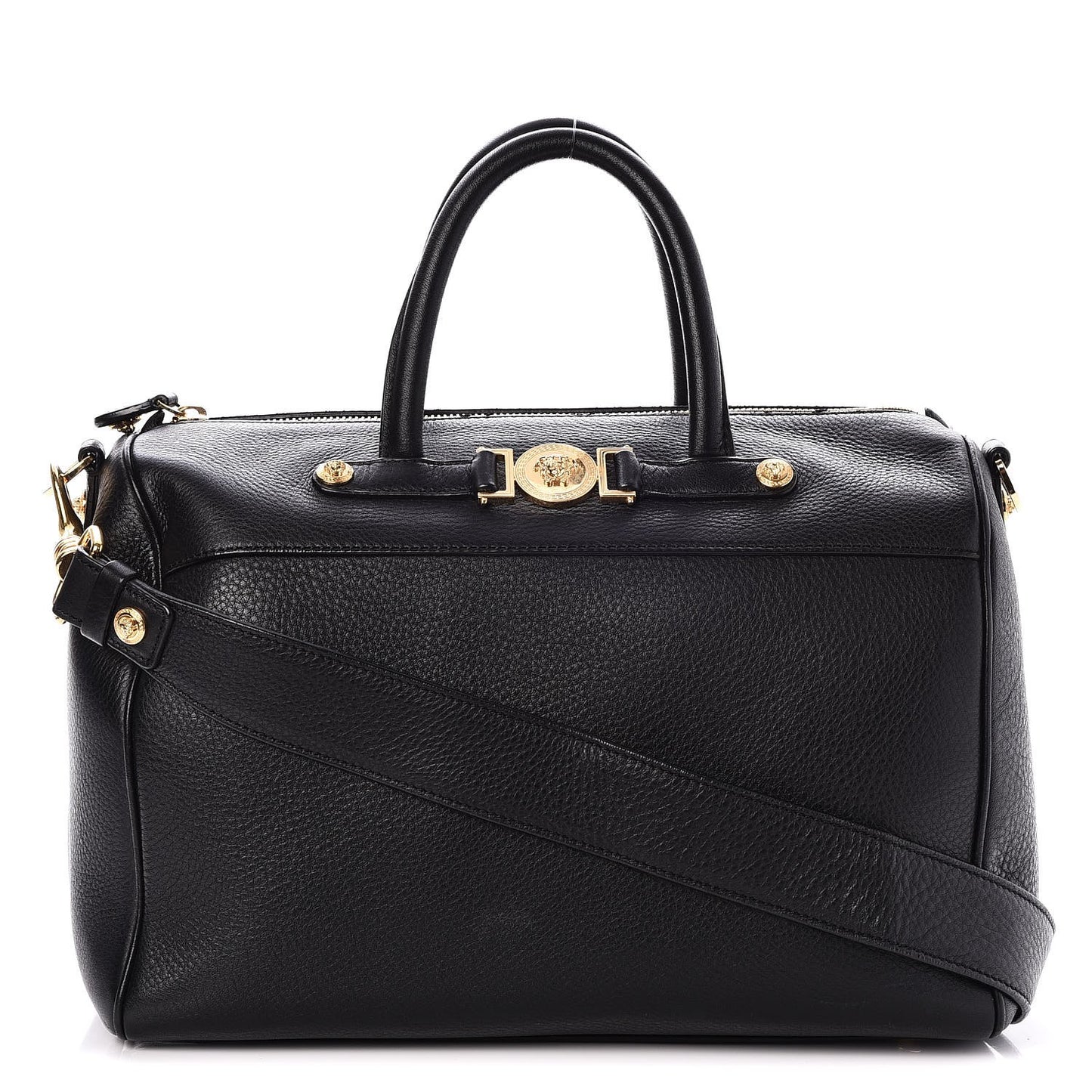 Calfskin Signature Duffle Bag Nero Black