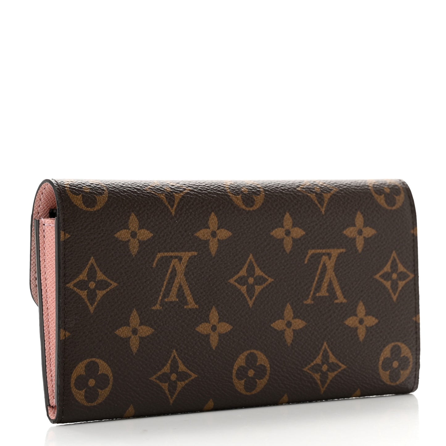 Monogram Emilie Wallet Rose Ballerine