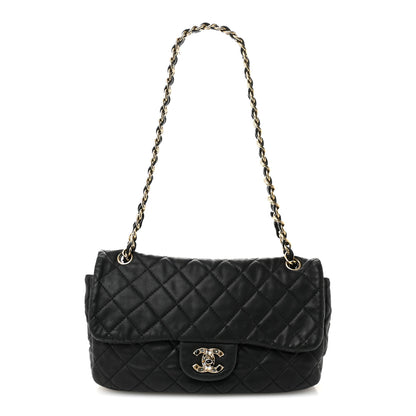 Chanel Lambskin Quilted Medium Precious Jewel Single Flap Black 1 of 13