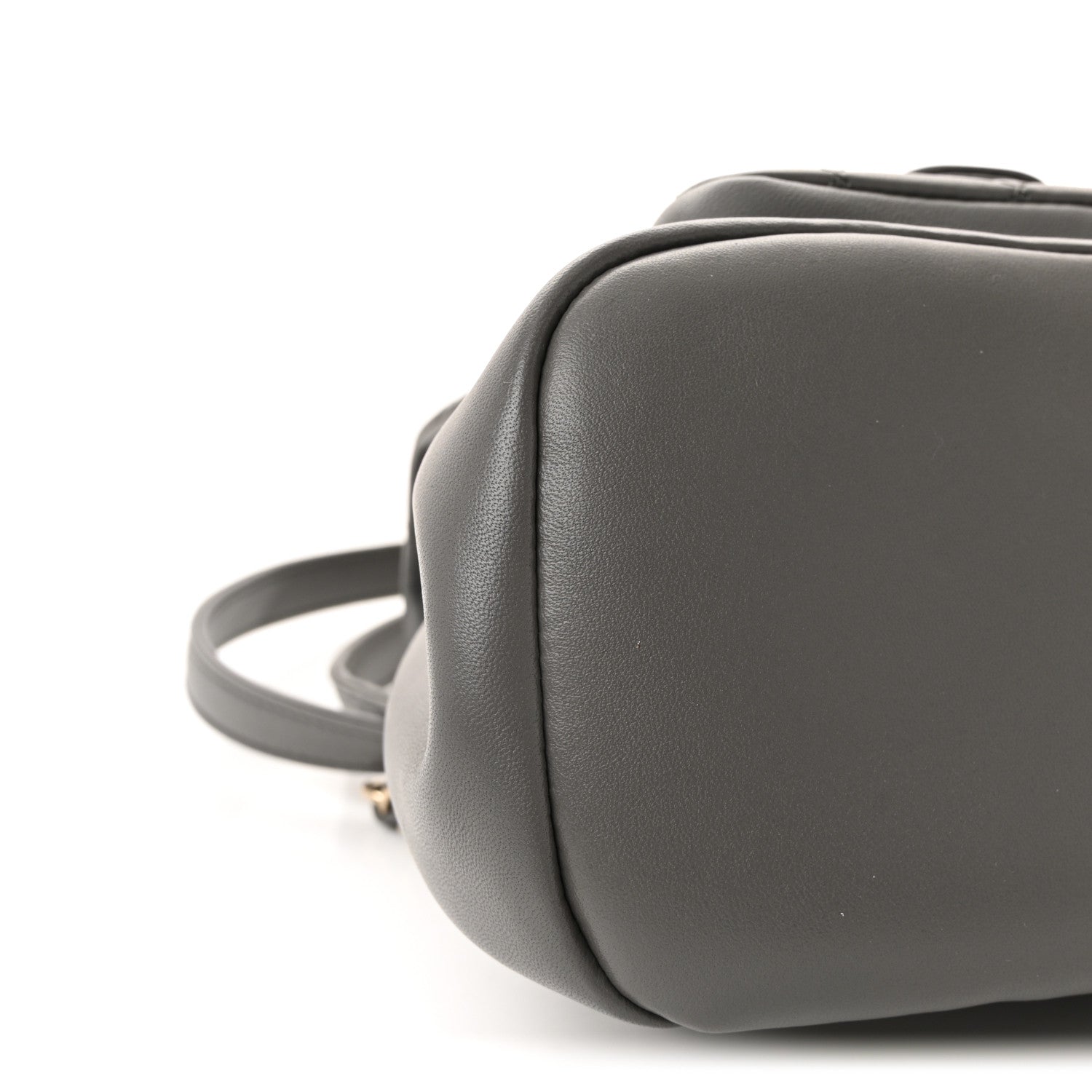 Chanel Lambskin Quilted Small Duma Drawstring Backpack Grey 8 of 10