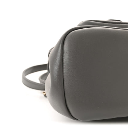 Chanel Lambskin Quilted Small Duma Drawstring Backpack Grey 8 of 10