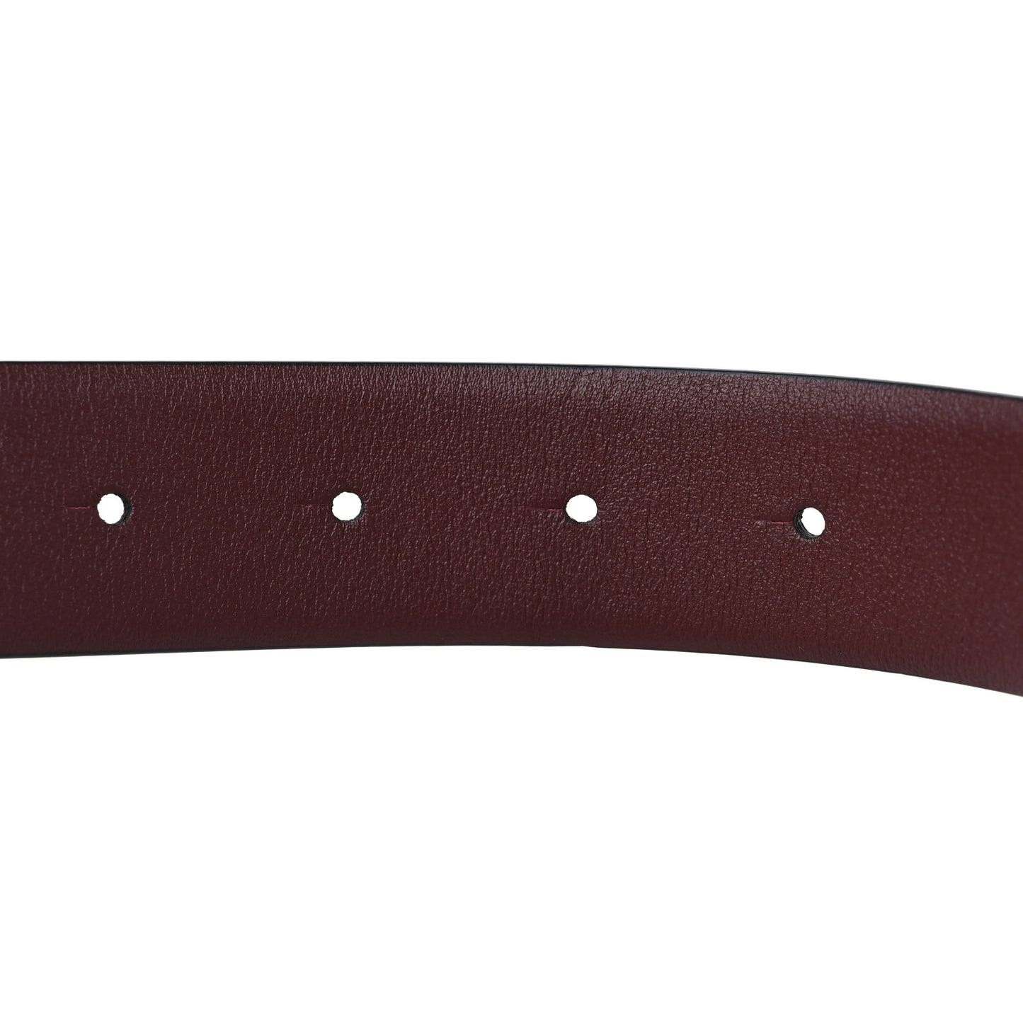 Calfskin CC Reversible Belt 90/36 Black Burgundy