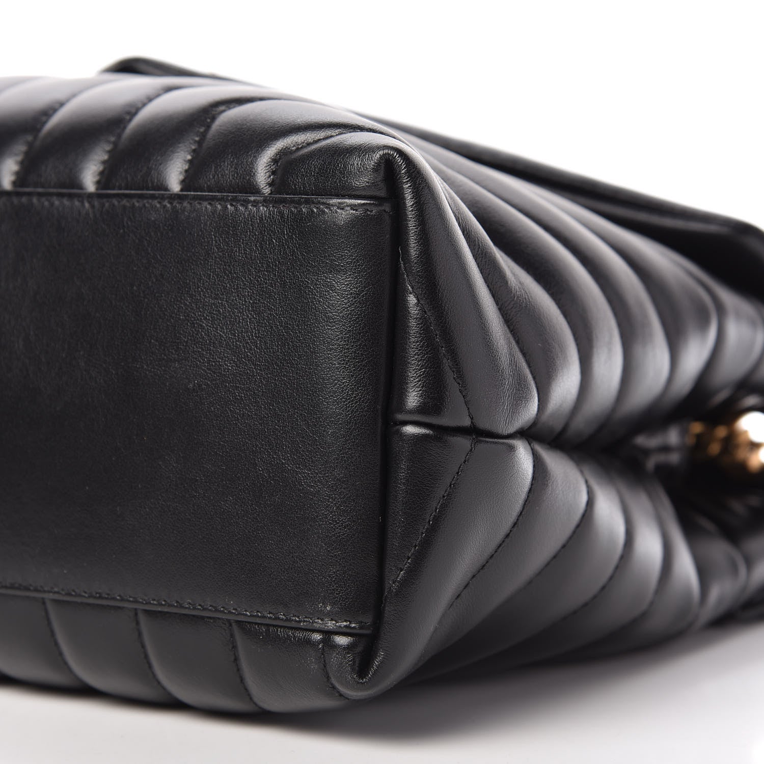 Saint Laurent Calfskin Y Quilted Monogram Medium Loulou Chain Satchel Black 7 of 10
