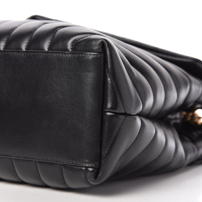Saint Laurent Calfskin Y Quilted Monogram Medium Loulou Chain Satchel Black 7 of 10
